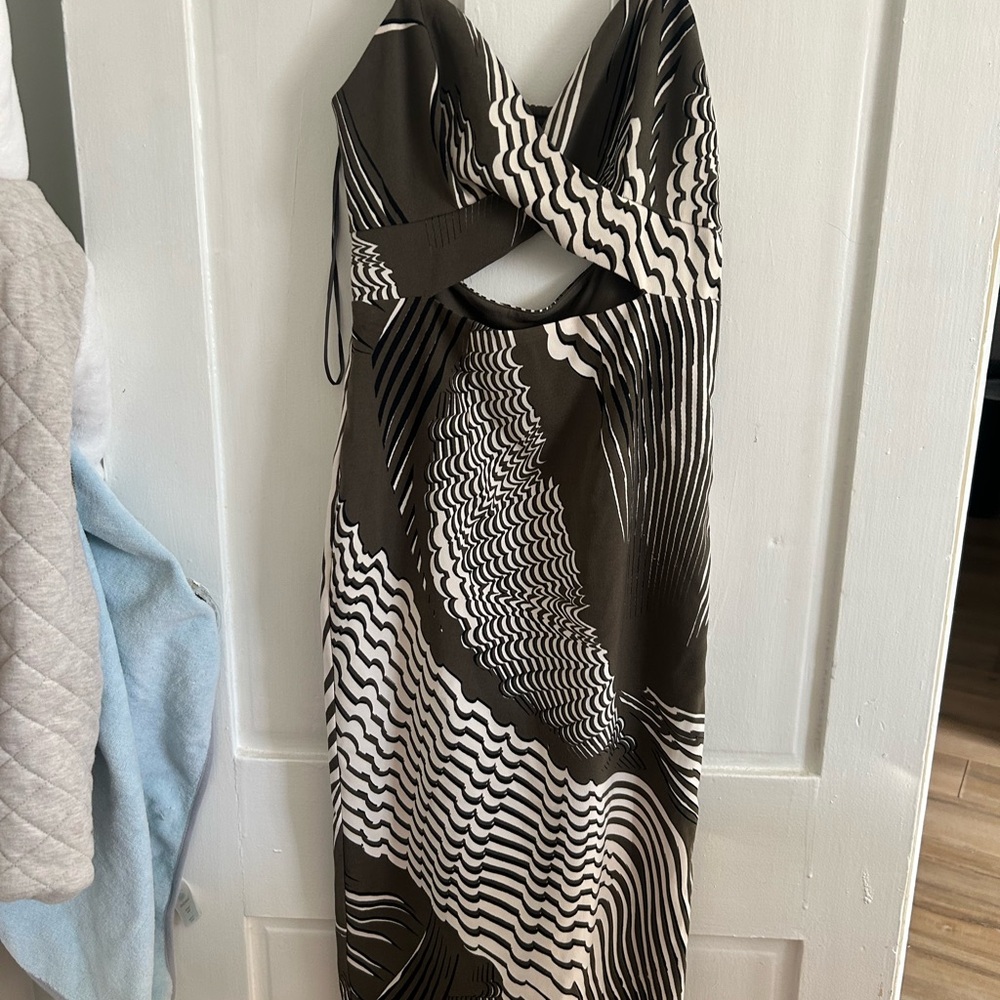 Stylish Abstract Print Dress